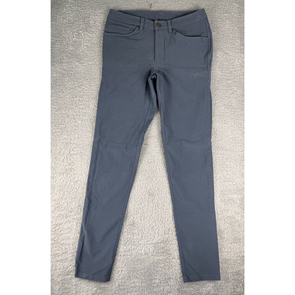 LuluLemon ABC Slim Fit 5 Pocket Pant Utiltech Size 30x33 Blue Stretch LM5ABOS